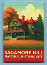 SAGAMORE HILL NATIONAL PARK TRAVEL POSTER *2X3 FRIDGE MAGNET* NEW YORK SOUVENIR picture