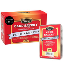 1000 Card Saver 1 Semi Rigid Card Holders Plus 1000 Soft Sleeves picture