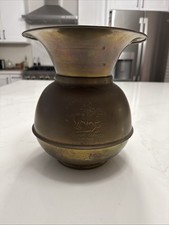 Brass Spittoon Pony Express Chewing Tobacco Cut Plug 10.5