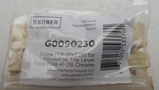 Gerber G0090230 Faceplate Screw 1/4-20x2.25 for Maxwell SE Trip Lever 41-218 picture