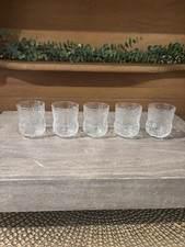 Set of 5 Arabia Oiva Toikka 1970's Shot/Cordial Glasses Fauna Series Finland picture