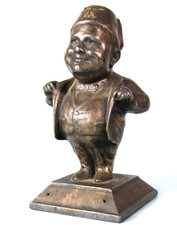 Vintage 1930's Masonic Shriner Metal Figurine Paperweight American Art Works OH picture