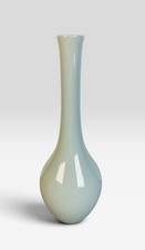 Vintage Gump’s Japanese Celadon Bud Vase Mid Century Modern 10.5” Made Japan picture