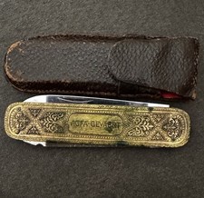 Vintage AGFA GEVAERT Paul A Henckels Solingen Germany INOX Pocket Knife w/ Case picture