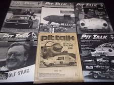 1980S-2000S PIT TALK MAGAZINE LOT OF 13 ISSUES - NICE CAR & AUTO COVERS - M 685 picture