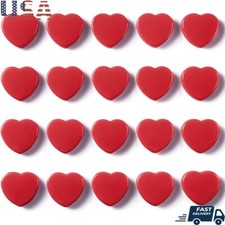 20PCS Red Heart Refrigerator Magnets Heavy Duty Mini Strong Magnets Home Office picture