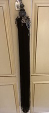 Katherine's Collection Long Beaded Black Tassel 34” Long Retired picture