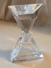 vintage irice perfume bottle lead crystal HEAVY PERFECT 6
