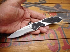 Kershaw Salvo 2445ST Pocket Knife Frame Lock Combo Edge Blade USA Fed 09 picture