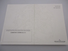 Jaeger-LeCoultre Retail-Stamped Watch Certificat Garantie Guarantee Certificate picture