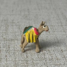 Vintage Mexican Miniature Burro Donkey Folk Art Hecho en Mexico Souvenir picture