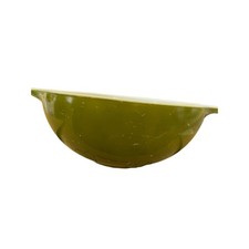 Vintage Pyrex 4 Quart 444 Green Cinderella Mixing Bowl USA Glass picture