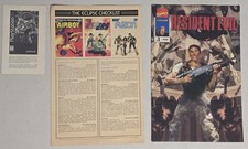 Resident Evil Comic Book #1 Marvel 1996 Capcom Biohazard W/ Eclipse Checklist picture