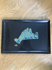 RARE VTG Couroc of Monterey Martha's Vineyard Barware Serving Tray Mid Century picture