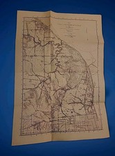 1907 FORT LEAVENWORTH KANSAS MAP ARMY INFANTRY CALVARY OFFICER TRAINING COLLEGE picture