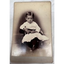 Vintage Photo Studio Portrait Young Boy Massachusetts picture