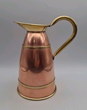 Vintage Peerage England Cooper and Brass Banded Jug picture