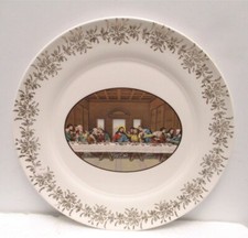 Vintage Religious Plate Jesus Christ The Last Supper 10