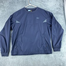 Ford Motor Company Jacket Men's Large Windbreaker Pullover Nylon Vented picture