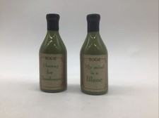 Grassland Roads “HOORAY FOR CHARDONNAY & MY MIND IS A BLANC”Salt/Pepper Shakers picture