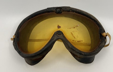 WWII USAAF M-1944 Aviator Goggles American Optical Pilot Sun Wind Dust US Army picture