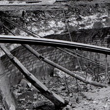 c1940s Berlin Germany Heeresfilmstelle Destroyed Bridge WWII Press Photo 7