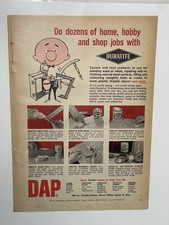 1961 DAP Duratite Adhesive Glue Vintage DIY Hardware Magazine Ad picture