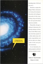 Vintage PBS Public Television Space Galaxy Magazine Print Ad 1993 picture