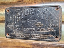 VINTAGE VICTOR SIGN CAST IRON OLD RCA VICTROLA NIPPER DOG MUSIC RADIO MACHINE picture