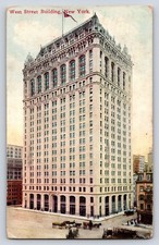 Vintage West Street Building, New York Lithograph Postcard Posted 5.5x3.5 1910 picture