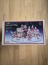 VINTAGE RETRO PAR PULEO OPTIC GLOW FIBER OPTIC CHRISTMAS VILLAGE -WITH BOX picture