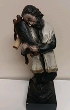 Large Jewish Rabbi Sculpture 16” Figural Statue Judaica Decor 6.5 lb picture