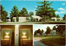 Vintage Postcard Schmitt's Waneta Court Mackinaw City Michigan Motel picture
