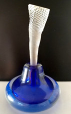 Perfume Bottle Studio Art Glass Hand Blown Stephan Cox Tornado Stopper 1998 WOW picture