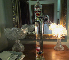 GALILEO THERMOMETER 17 INCHES TALL by FELDSTEIN FOR - DESK - OFFICE - HOME picture