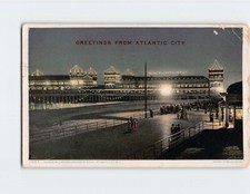 Postcard Young's Million Dollar Pier at Night Atlantic City NJ USA picture