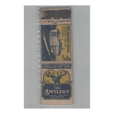 Matchbook Cover 1920s Safety First The Antlers Hotel Colorado Springs CO picture