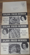Pillsbury Bake-Off Winner Mail Pamphlet 1949 picture