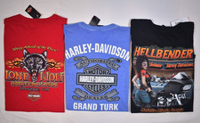 3 NWT 3XL Genuine Harley Davidson T-Shirts Mens Extra Large XXXL Wolf, Woman etc picture