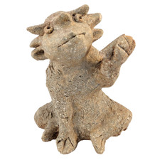 Japanese Shigaraki Ceramic Sculpture Statue Kappa Yokai Japan picture