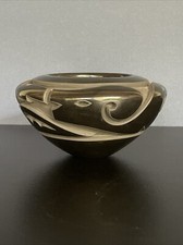 Effie Garcia Vintage Santa Clara Pueblo Burnished Blackware Avanyu Jar picture