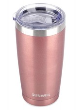 SUNWILL Travel Coffee Tumbler 20 oz, Insulated Mug with Lid, Stainless Steel ... picture