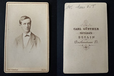Günther, Berlin, Hans von Türckheim young man vintage albumen print CDV.Hans picture
