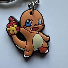 Pokemon Keychain Charmander Rubber New picture
