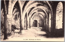 Jullien Freres Postcard Souterrain de Chillon Vault Vintage Unposted Switzerland picture