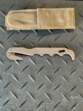 ONTARIO KNIFE MODEL 4 STRAP/RESCUE CUTTER WITH POUCH picture