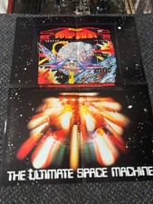 1980FACTORY ORIGINAL WILLIAMS  FIREPOWER PINBALL 8 PAGE POSTER PROMO FLYER NEW picture