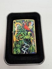 Vintage 1995 Mysteries Of The Forest Toucan Brass Zippo Lighter NEW B46 picture