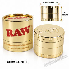 RAW Ethereal Grinder Gold-Plated Stainless Steel 60mm (4-Piece) picture