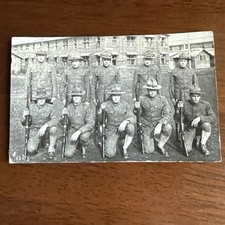 WW1  US Army Solider Real Picture Post Card RPPC Infantry Group picture